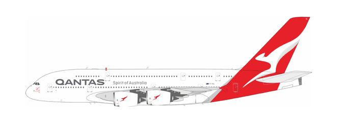 Pre - Order InFlight200 IF380QF1125 1:200 Qantas Airbus A380 - 842 VH - OQL