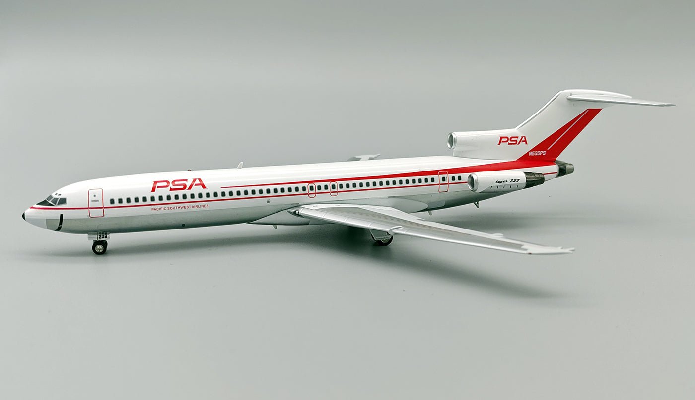 InFlight200 IF722PS0824P 1:200 PSA - Pacific Southwest Airlines Boeing 727 - 200 N535PS Polished