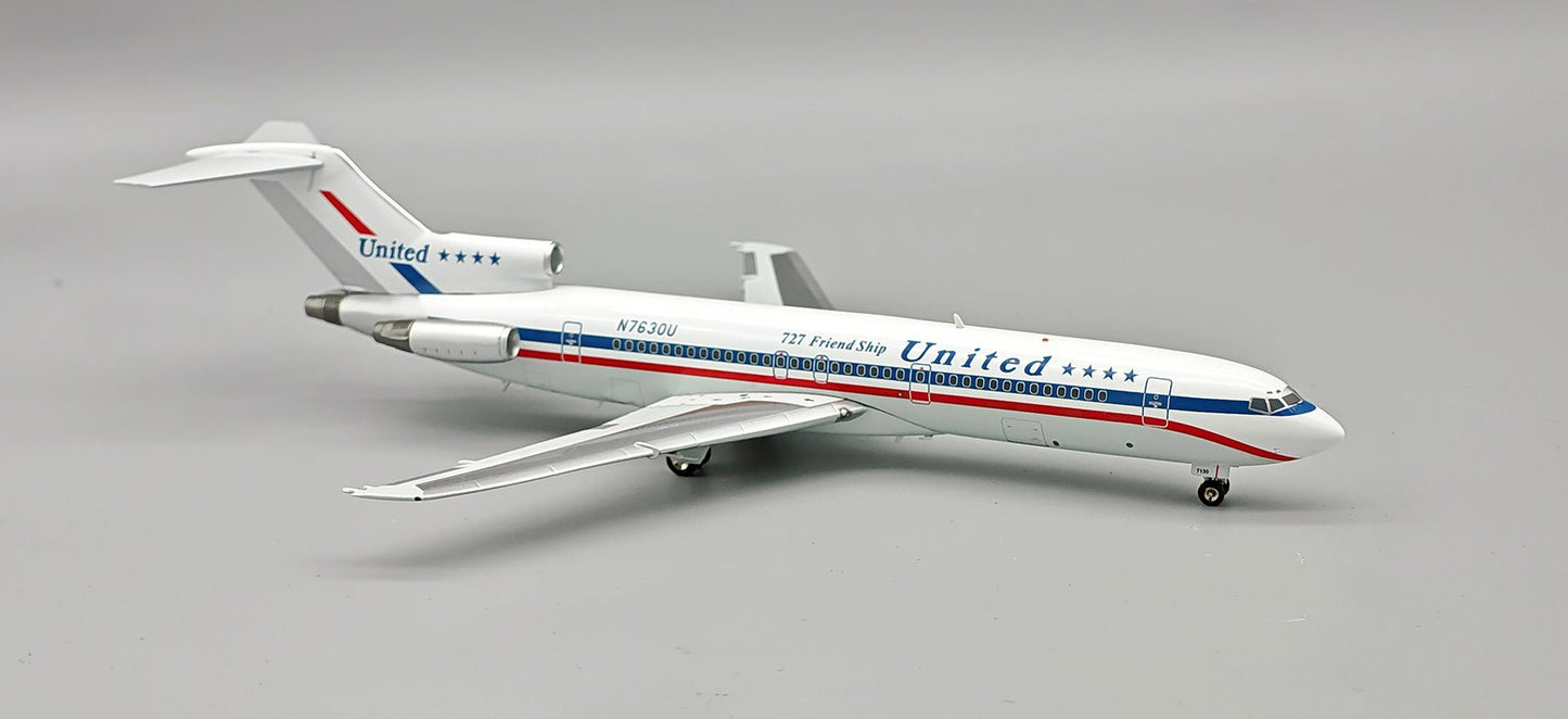 Pre - Order InFlight200 IF722UA0426 1:200 United Airlines Boeing 727 - 222 N7630U