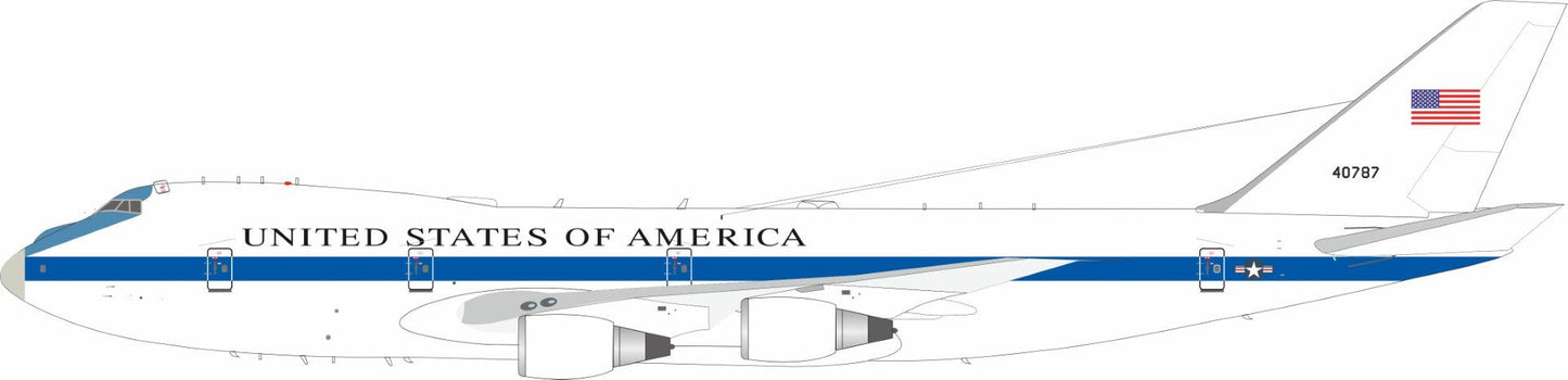 Pre - Order InFlight200 IF742E4A0787 1:200 USA - Air Force Boeing E - 4A (747 - 200B) 74 - 0787