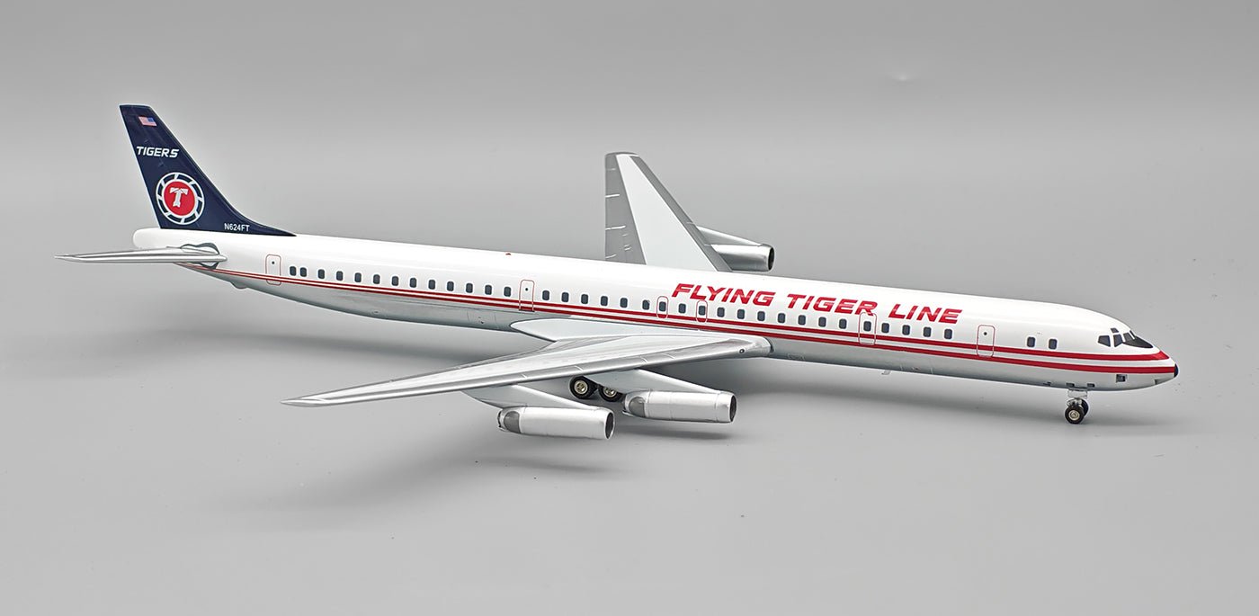 Pre - Order InFlight200 IF863FT1125P 1:200 Flying Tiger Line DC - 8 - 63 N624FT Polished