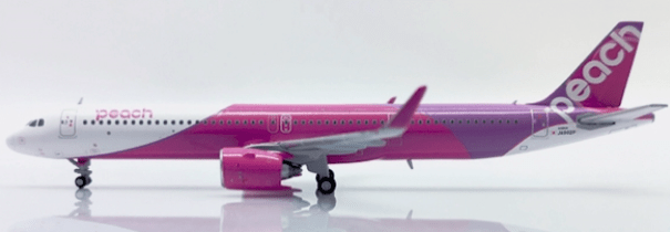 Pre - Order JC Wings EW421N015 1:400 Peach Airbus A321NEO Reg: JA902P