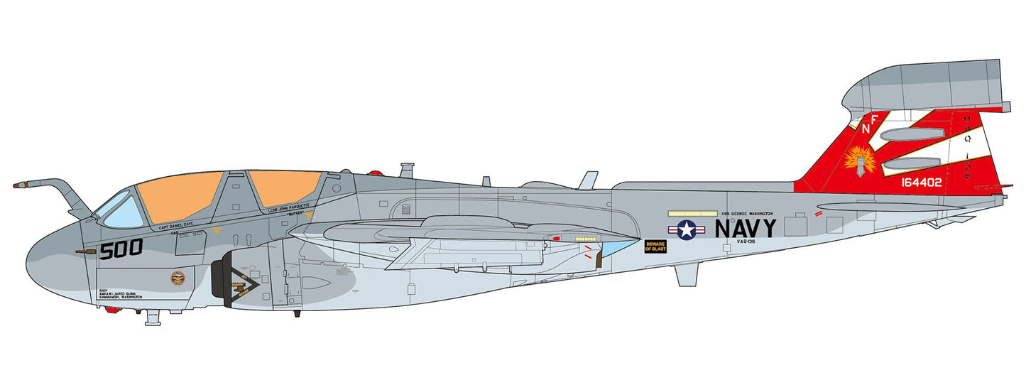 Pre - Order JC Wings JCW - 72 - EA6B - 007 1:72 EA - 6B Prowler U.S. NAVY VAQ - 136 Gauntlets,USS George Washington,2012