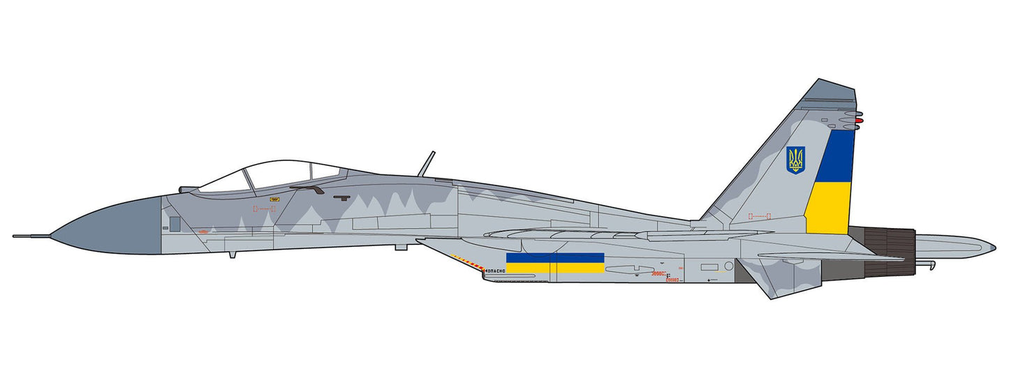 Pre - Order JC Wings JCW - 72 - SU27 - 016 1:72 SU - 27 Flanker Ukraine Air Force, Ukraine War,2023