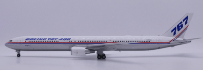 Pre - Order JC Wings LH2496A 1:200 Boeing House Color 767 - 400ER "Polished" Reg: N76400 "Flaps Down"