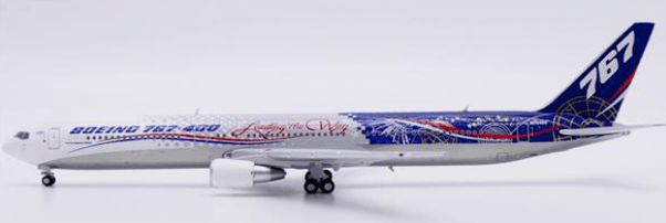 Pre - Order JC Wings LH4369 1:400 Boeing House Color 767 - 400ER "Leading the Way""Polished" Reg: N76400
