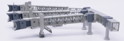 Pre - Order JC Wings LH4385 1:400 Air Passenger Bridge for A380 (Transparent) - 1 per set