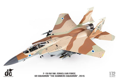 Pre - Order JC Wings Military JCW - 72 - F15 - 021 1:72 F - 15I Ra'am Israeli Air Force, 69 Squadron "The Hammers Squadron"