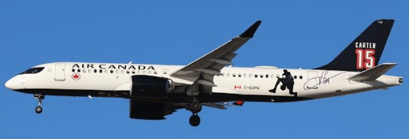 Pre - Order JC Wings SA2076 1:200 Air Canada Airbus A220 - 300 "Carter 15" Reg: C - GUPG