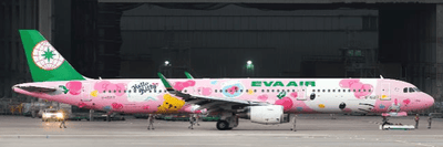Pre - Order JC Wings SA2079 1:200 Eva Air Airbus A321 "Pinky Jet" Reg: B - 16217