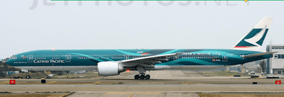 Pre - Order JC Wings SA4092A 1:400 Cathay Pacific Boeing 777 - 300ER "Asia's World City" Reg: B - KPF "Flaps Down"