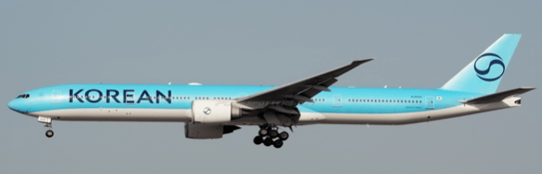 Pre - Order JC Wings SA4094A 1:400 Korean Air Boeing 777 - 300ER "NC" Reg: HL8008 "Flaps Down"