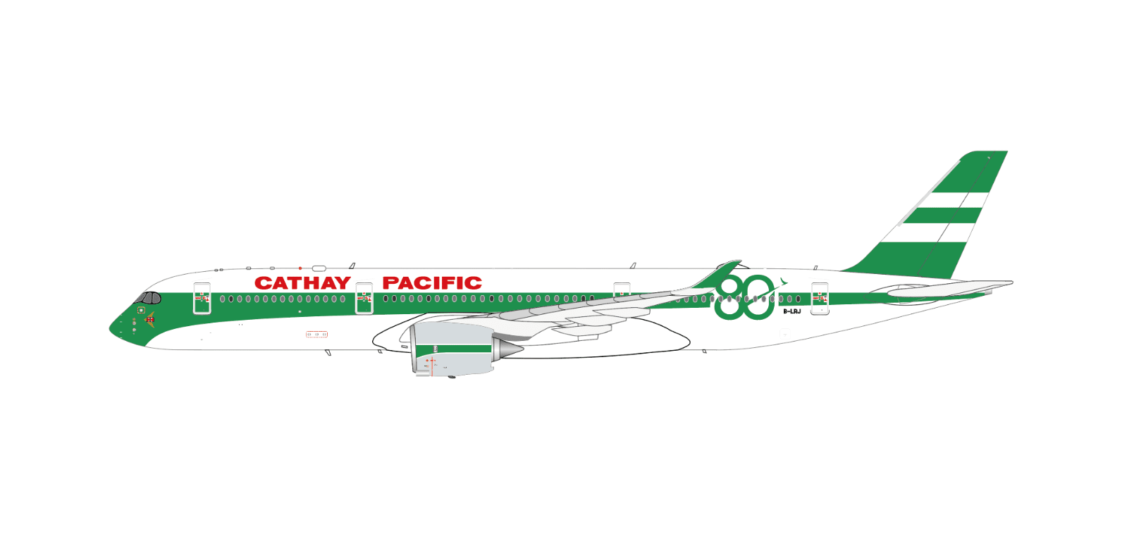 JC Wings SA4113 1:400 Cathay Pacific Airbus A350-900XWB 