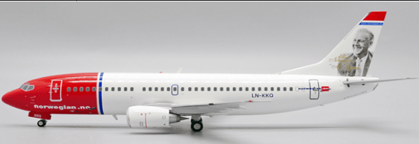 Pre - Order JC Wings XX20178 1:200 Norwegian Air Shuttle Boeing 737 - 300 "Real Norwegian" Reg: LN - KKQ