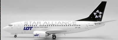 Pre - Order JC Wings XX20236 1:200 1/200 LOT Polish Airlines Boeing 737 - 500 "Star Alliance" Reg: SP - LKE With Stand