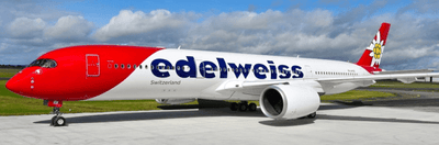 Pre - Order JC Wings XX20569A 1:200 Edelweiss Air Airbus A350 - 900XWB Reg: HB - IHC Flaps Down