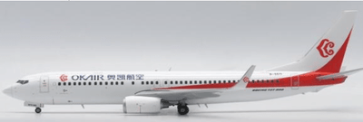Pre - Order JC Wings XX2079 1:200 Okay Airways Boeing 737 - 800 Reg: B - 5571