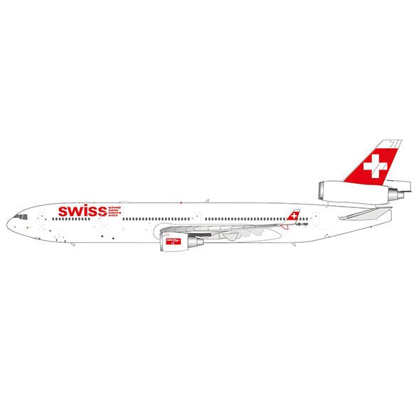 Pre-Order JC Wings XX20880 1:200 Swiss McDonnell Douglas MD-11 Reg: HB-IWI