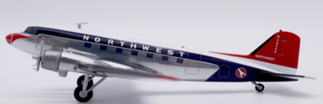 Pre - Order JC Wings XX2382 1:200 Northwest Airlines McDonnell Douglas DC - 3 "Polished" N39544
