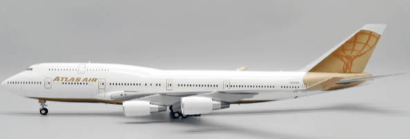 Pre - Order JC Wings XX2747 1:200 Atlas Air Boeing 747 - 400 "Gold" Reg: N322SG