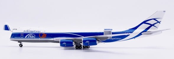 Pre-Order JC Wings XX40149C 1:400 AirBridgeCargo Boeing 747-8F "25 Years""Interactive Series" Reg: VQ-BLQ