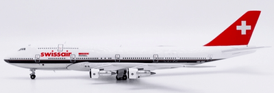 Pre - Order JC Wings XX40283 1:400 Swissair Boeing 747 - 300M "700th Anniversary of the Swiss Confederation""Polished" Reg: HB - IGC