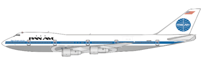 Pre - Order JC Wings XX40365 1:400 Pan Am Boeing 747 - 100 "Clipper Champion of the Seas""Polished" Reg: N734PA