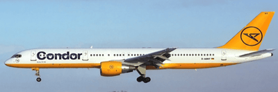 Pre - Order JC Wings XX40433 1:400 Condor Boeing 757 - 200 Reg: D - ABNT