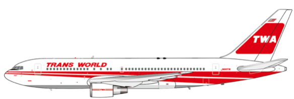 Pre - Order JC Wings XX40494 1:400 TWA Trans World Airlines Boeing 767 - 200ER Reg: N610TW