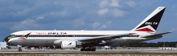 Pre - Order JC Wings XX40498 1:400 Delta Air Lines Boeing 767 - 200 "Spirit of Delta""Polished" Reg: N102DA