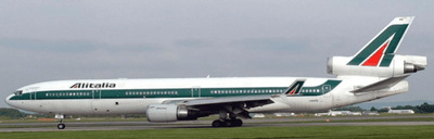 Pre - Order JC Wings XX40588 1:400 Alitalia McDonnell Douglas MD - 11 Reg: I - DUPD