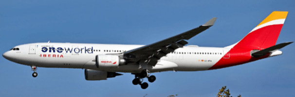 Pre - Order JC Wings XX40619 1:400 Iberia Airbus A330 - 200 "oneworld" Reg: EC - MYA