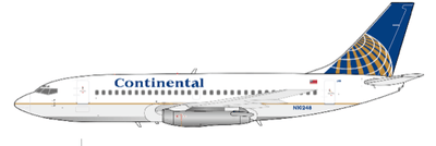 Pre - Order JC Wings XX40640 1:400 Continental Airlines Boeing 737 - 200 "Polished" Reg: N10248