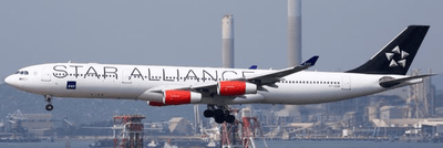 Pre - Order JC Wings XX40642 1:400 SAS Scandinavian Airlines Airbus A340 - 300 "Star Alliance" Reg: OY - KBM