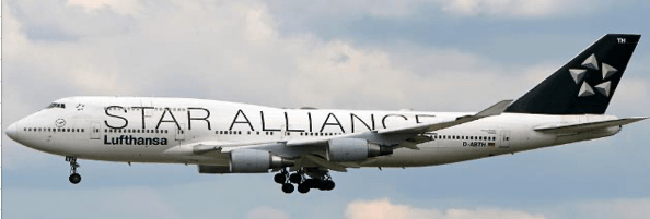 Pre - Order JC Wings XX40670A 1:400 Lufthansa Boeing 747 - 400 "Star Alliance" Reg: D - ABTH "Flaps Down"