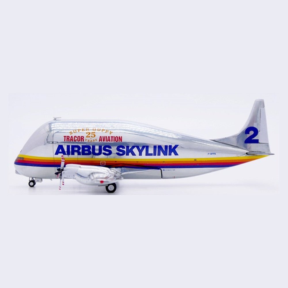 Pre-Order JC Wings XX40697 1:400 Airbus Skylink Aero Spacelines 337SGT Super Guppy Turbine "Polished" "Tracor Aviation 25 Years" Reg: F-BPPA