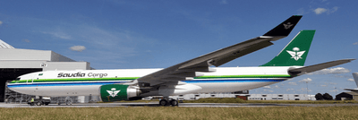 Pre - Order JC Wings XX40782 1:400 Saudia Cargo Airbus A330 - 300(P2F) Reg: EI - LKD