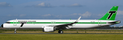Pre - Order JC Wings XX40789 1:400 Transavia Airbus A321NEO "Retro" Reg: PH - YHD