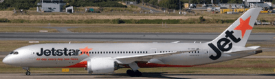 Pre - Order JC Wings XX40812 1:400 Jetstar Airways Boeing 787 - 8 Dreamliner Reg: VH - VKK