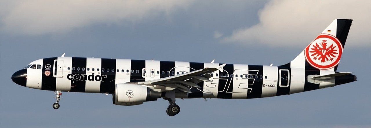 Pre - Order JC Wings XX40838 1:400 Condor Airbus A320 "Eintracht Frankfurt" Reg: D - ASGE