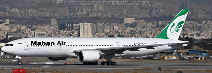 Pre - Order JC Wings XX40848A 1:400 Mahan Air Boeing 777 - 200ER "Iran's 1st Boeing 777" Reg: EP - MTC "Flaps Down"