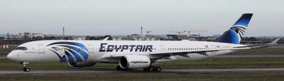 Pre - Order JC Wings XX40859 1:400 Egyptair Airbus A350 - 900XWB Reg: SU - GGE