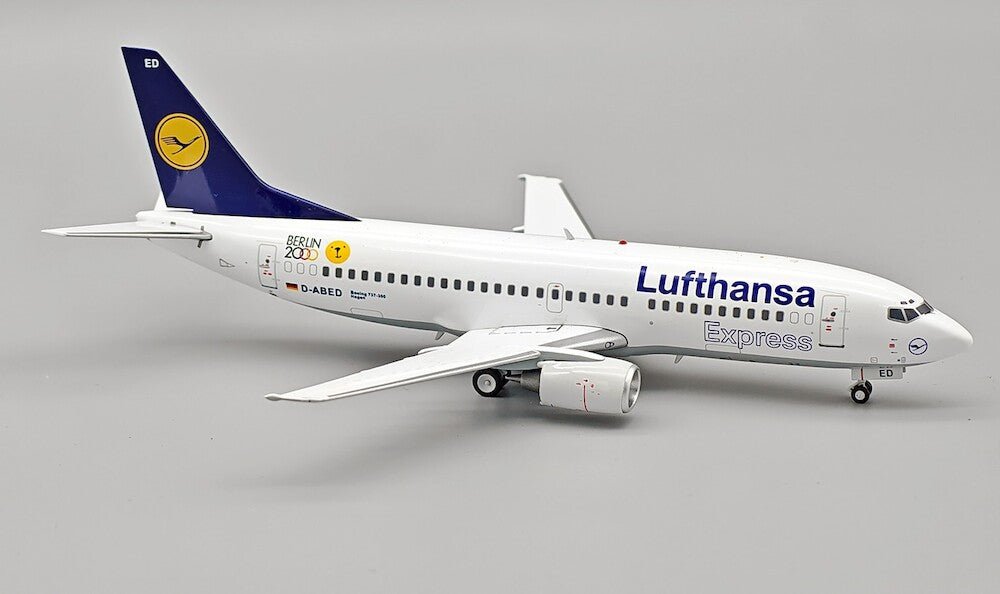 Pre - Order JFox JF - 737 - 3 - 002 1:200 737 - 300 Lufthansa Express “Berlin 2000” D - ABED