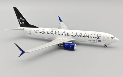 Pre - Order JFox JF - 737 - 8 - 049L 1:200 Boeing 737 - 824 Star Alliance United Airlines N14219