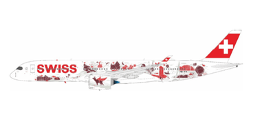 Pre - Order JFox JF - A350 - 9 - 018C 1:200 A350 - 900 Swiss “Wanderlust Livery”