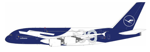 Pre - Order JFox JF - A380 - 001 1:200 A380 Lufthansa 100th Year Anniversary Livery D - AIMH