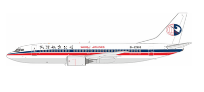 Pre - Order KJ Models KJ - B733 - 108 1:200 B - 2918 Wuhan Airlines Boeing 737 - 3Q8