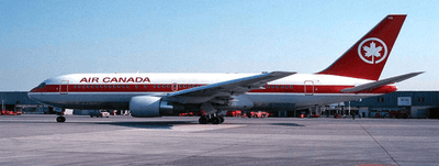 Pre - Order KJ Models KJ - B762 - 123 1:200 C - GAUN Air Canada Boeing 767 - 233 "Polish"