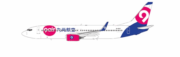 Pre - Order NG Models 08033 1:200 9Air 737 - 800/w B - 1552(new colors)