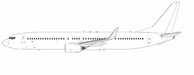 Pre - Order NG Models 09000 1:200 Blank Model 737 - 900/w N/A